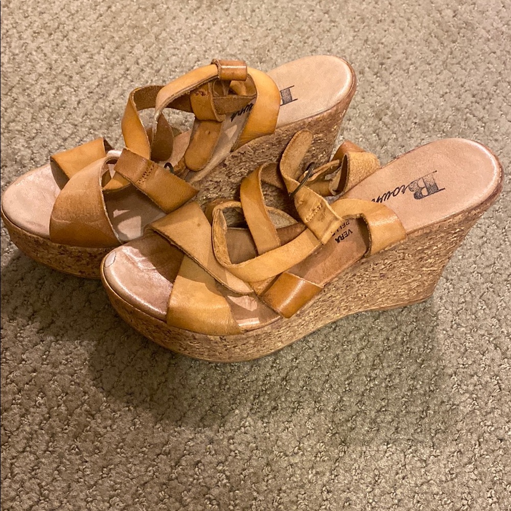 Brown Wedge Sandals